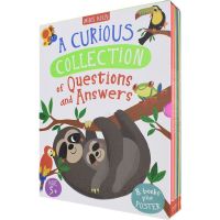 Curious question answer 8 themes: Dinosaurs + animals + human body + ocean + earth + Science + solar system + saving the earth curious Q &amp; a series popular science reading picture books 8-volume set 6-9 years old