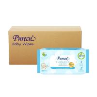 PUREEN ผ้าเช็ดทำความสะอาดผิว PUREEN PURE &amp; MILD 30 แผ่น แพ็ค 24 ชิ้น BABY WIPES PUREEN PURE &amp; MILD 30-SHEET PACK24 ทิชชู่เปียก อุปกรณ์ทำความสะอาด ของใช้ภายในบ้าน