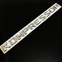 KOMPRESSOR สติ๊กเกอร์ติด Logo Huruf สำหรับ Mercedes Benz C300 E200 C200 E300 S320หลังรถสัญลักษณ์ลำต้นตกแต่งสีเงินป้ายติดตัวถัง