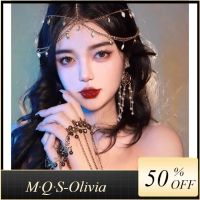 M·Q·S-Olivia   ติกะหน้าผากสไตล์โบฮีเมียน เครื่องประดับเก๋ๆที่ของมันต้องมี เป็นของขวัญ เครื่องประดับแฟชั่นสำหรับผู้หญิง