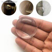 ✥ 6pcs Transparent Soft Silicone Wall Protector Door Handle Bumper Protective Plug Non-slip Self-adhesive Round Doors Stop Muffler