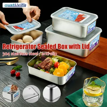 Stainless Steel Fresh-keeping Box, Household Storage Box, Picnic