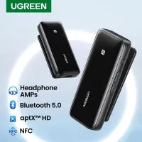 【COD】UGREEN ตัวรับสัญญาณบลูทูธ Bluetooth 5.0 USB DAC 3.5 มม. เครื่องขยายเสียงหูฟัง NFC aptX LL aptX HD QCC3034