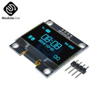 4pin 1.3 "1.3นิ้ว I2c Iic 128X64 Ssh1106จอแสดงผลจอ Lcd Oled โมดูลหน้าจอสีฟ้าสำหรับ Arduino