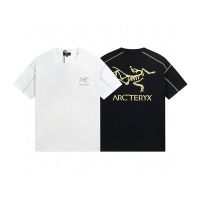 Arcteryx ดั้งเดิมเสื้อแขนสั้นพิมพ์ลายตัวอักษร,เสื้อยืดปักโลโก้ยอดนิยม2023มาใหม่เสื้อแขนสั้นสำหรับผู้ชายและผู้หญิงใส่ในฤดูร้อน