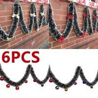 ₪卍 6Pcs Garland Xmas Decoration Fluffy Tinsel Strips Ornament Wreath