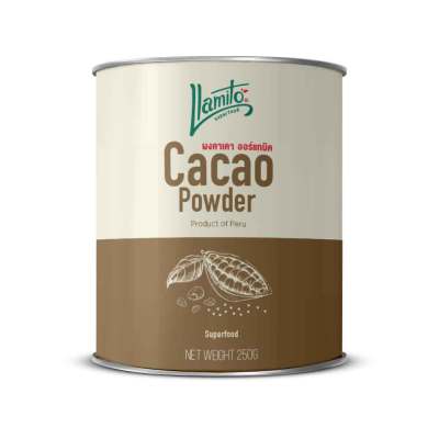 (Pre-Order) Llamito ผงคาเคา ออร์แกนิค (Organic Cacao Powder) ขนาด 250g