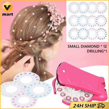 Bling Bling Hair Bedazzler Kit with 180 rhinestone / diamonds +