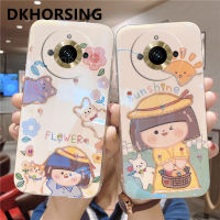 DKHORSING เคสโทรศัพท์บลูเรย์สำหรับ Realme 11/11 Pro/ 11 Pro + พลอยเทียมรูปการ์ตูนน่ารักปลอกอ่อน Realme11 Pro Plus 2023เคสโทรศัพท์มือถือคู่รักใหม่