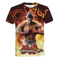 Tekken Y2K ผู้ชายเสื้อยืด, แฟชั่นและการพักผ่อนในช่วงฤดูร้อนเสื้อผ้าฮาราจูกุสตรีถ่ายภาพขนาดใหญ่