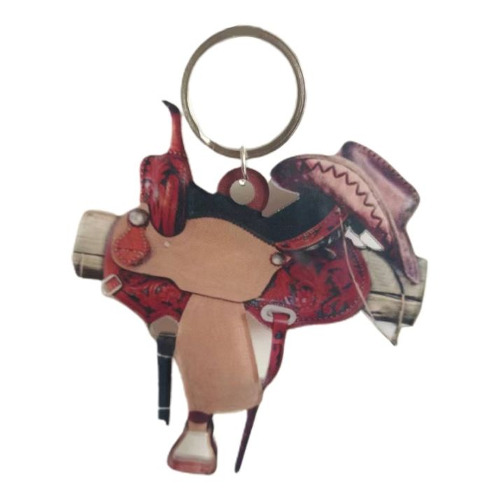 blg-saddle-acrylic-pendant-keychain-for-horses-lover-western-cowboys-for-home-decor-car-rearview-mirror-pendant-july