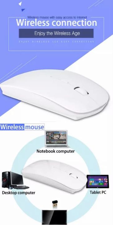 wireless-mouse-เม้าท์ไร้สายพกพาสะดวก-ขนาดเล็ก-คลิกเสียงเงียบ-แข็งแรงทนทาน