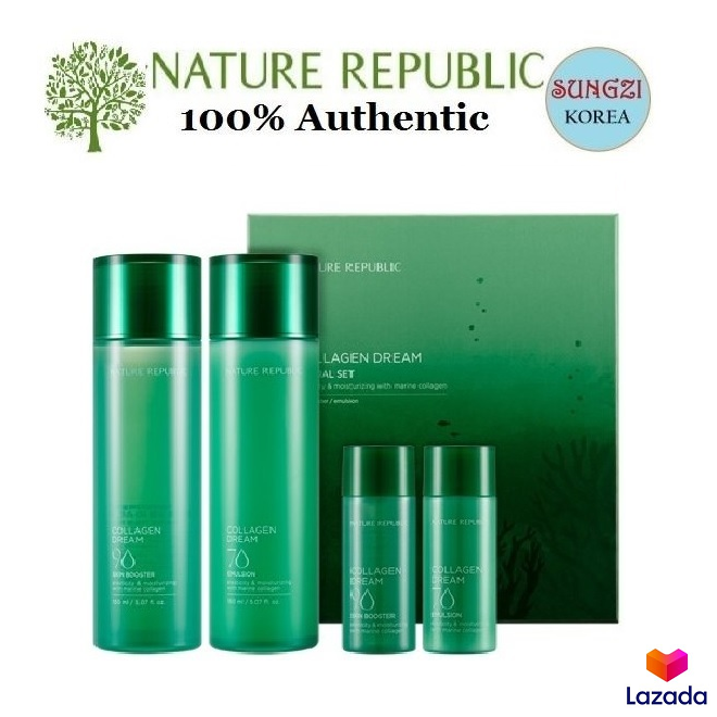 NATURE REPUBLIC Collagen Dream Special Set (4 Items) Korean Cosmetics