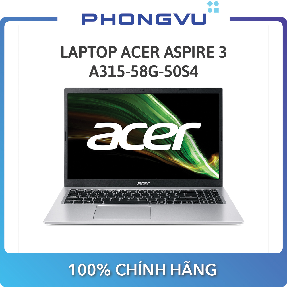 Laptop Acer Aspire 3 A315-58G-50S4 ( 15.6 inch FHD/i5-1135G7/8GB/512GB SSD/MX350/Win 10 Home)