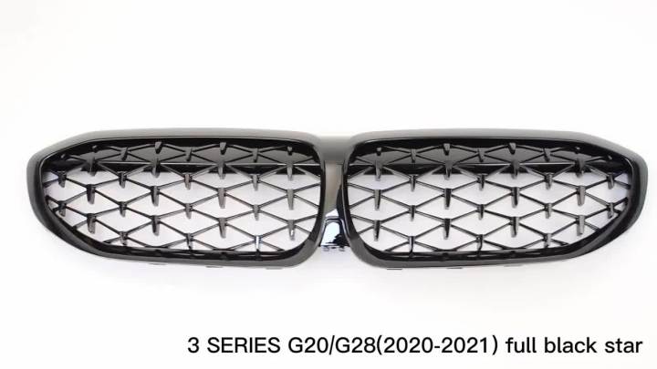Pulleco Diamond Car Front Bumper Kidney Grill Racing Grille For