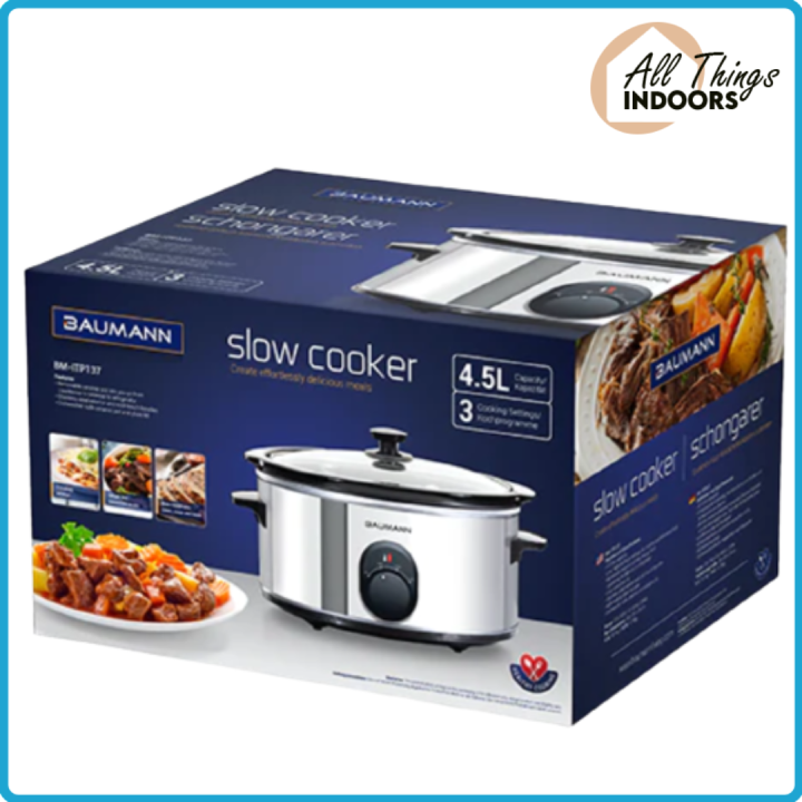 Baumann Slow Cooker 4.5L Lazada PH