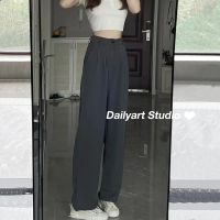 MAR1005 สไตล์เกาหลี 2023 Dailyart กางเกงขายาว ใหม่ แฟชั่น กางเกงเอวสูง
