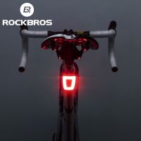 ↂ ROCKBROS Cycling Bike Light Waterproof Helmet Taillight Lantern Bicycle LED USB Rechargeable Safety Night Riding Bike Rear Light