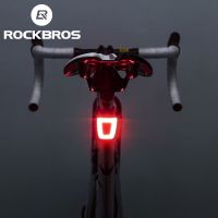 ROCKBROS LED USB Rechargeable Bike Tail Light For Bicycle Helmet Waterproof Safety Cycling Taillight Rear Light Accessories