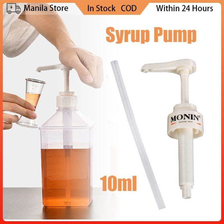 ♨10ml Monin Syrup Pump Head Liquid Juice Dispenser Pump Oyster Sauce