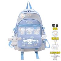 Sac À Dos Cinnamoroll En Peluche ของเล่นสำหรับเด็กอนิเมะ Sanurgente,Cartable Noir Et Bleu Pour Fille Et Garçon, Sac Décole Étuant Kawaii, Grand Cadeau Dinateur