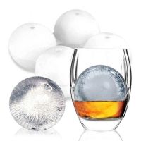 【cw】 4 Cavity Maker Silicone Whiskey Cocktail Round Bar Tools 【hot】