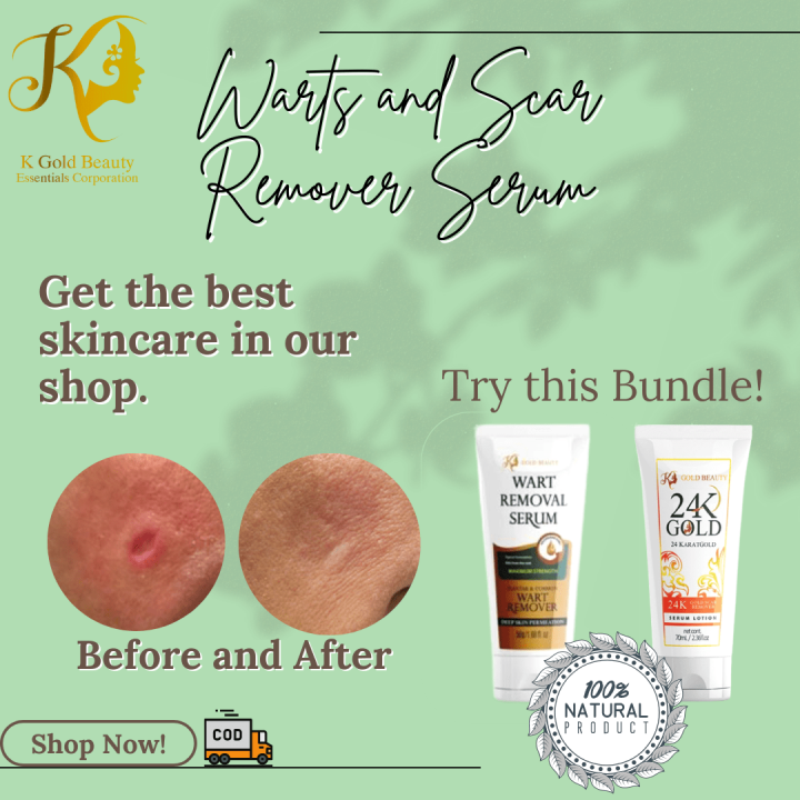 24K Warts Removal Serum x Scar Remover by K Gold Beauty Warts Remover