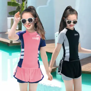 Kids Girls Boys Beachwear Swimming Suit Swimwear 2Pcs Top+Shorts Dress  Pants set