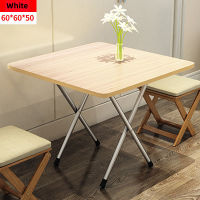 ยาว 60 ซม. กว้าง 60 ซม. สูง 50 ซม โต้ะพับได้ถูกๆ Folding Table กระดานความหนาแน่นสูง ปลอดสารพิษ โครงสร้างสามเหลี่ยม โต๊ะแบบพกพา โต๊ะขายของตลาด