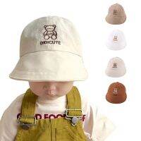 เด็กหมวกถังสําหรับ 2-6Y ฤดูร้อนใหม่บาง Sunhat Cute Bear Peaked Cap Baby Boys Girls หมวกกลางแจ้งชายหาดประมงหมวก