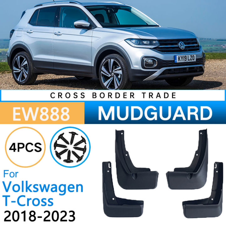 บังโคลนรถสำหรับโฟล์คสวาเกน-vw-t-cross-2023-2022-2021-2020-2019-2018ด้านหน้าล้อหลังบังโคลนยามสาดโคลนอวัยวะเพศหญิงพิทักษ์