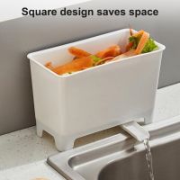 【cw】 Sink Waste Drain Dry Wet Separation Storage Food Residue Soup Filtering Garbage Can