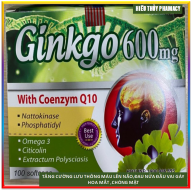 Ginkgo 600mg With Coenzym Q10 - Viên uống hoạt huyết dưỡng não thumbnail