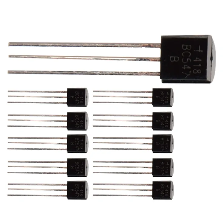 200 X Transistor Npn Bc547 45v 100ma Black Bc547 