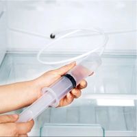 ‘；【- Refrigerator Drain Hole Cleaning Wash Tube Brush Flexible Kit Suction Syringe Accessories Hose Fridge Tool Dredge Cleaner Sticks