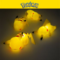 Genuine Pokemon Cute Pikachu Cartoon Soft Light Bedroom Bedside Night Light Decoration Childrens Luminous Toys New Year Gifts