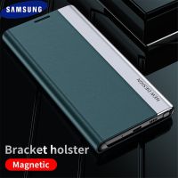 Flip Leather Magnetic Case for Samsung Galaxy S23 Ultra S21 S20 FE S22 S10 Plus S9 S8 S7 Edge For Note 20 10 Lite Magnetic Cover