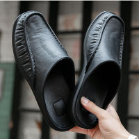 2021 new mens personality trend fashion soft soled slippers casual shoes beach shoes outdoor large size cool slippers 40-47