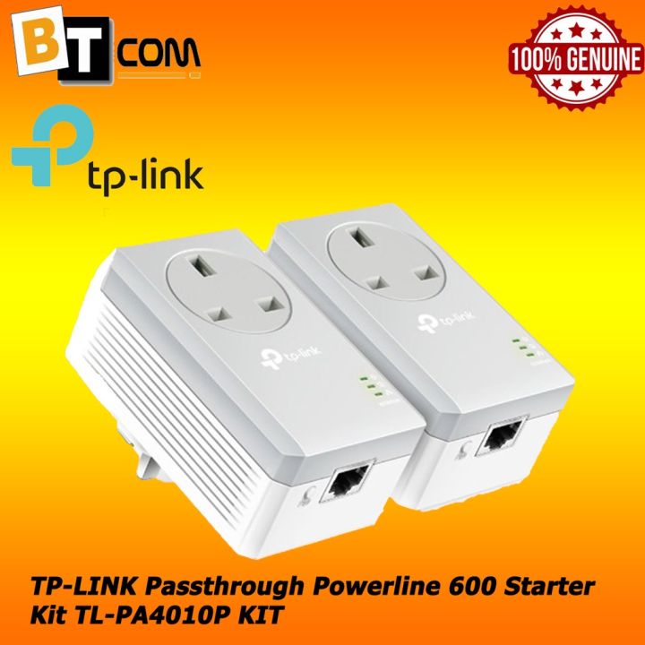 TP-LINK Passthrough Powerline 600 Starter Kit TL-PA4010P KIT