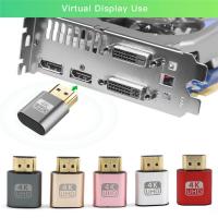 2Pcs 4K HDMI-compatible DDC EDID Dummy Plug VGA Virtual Display Emulator Connector Adapter USB Receiver Adapter