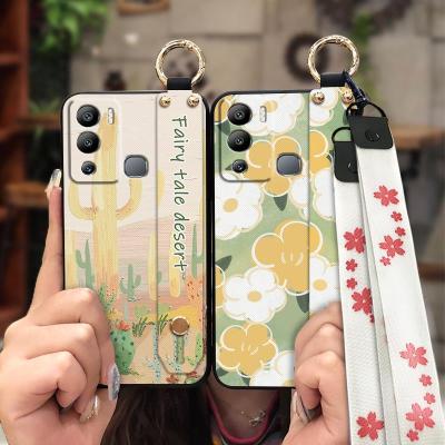 cute Waterproof Phone Case For infinix Hot12i/X665 Soft Case Dirt-resistant New Arrival sunflower protective ring Soft