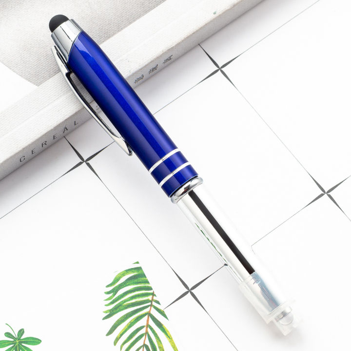 in-stock-สาม-ใน-หนึ่งสัมผัสหน้าจอปากกาสำนักงาน-led-ปากกาโคมไฟปากกาลูกลื่นโลหะปากกาโฆษณาปากกาโลหะสามารถทำได้-logo