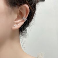 [COD] Ancient cat retro texture forest leaf ear clip autumn sweet clip-on earrings without holes