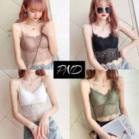 เสื้อลูกไม้สายเดี่ยว มาใหม่ เก๋ไก๋ น่ารัก เซ็กซี่ (SB-2817).Freesize 32-36