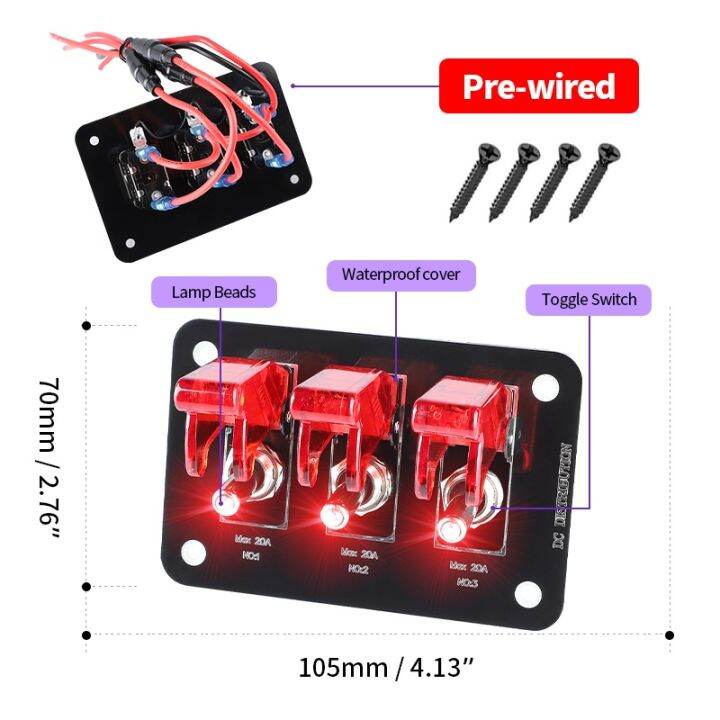 อะแดปเตอร์ชาร์จ-usb-ซ็อกเก็ตโวลต์มิเตอร์-12v-usb-port-charger-3-1-a-อุปกรณ์เสริมในรถยนต์-2-gang-on-off