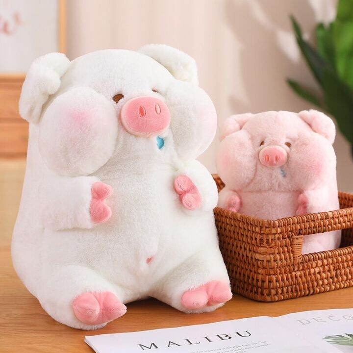 ของเล่นตุ๊กตามีเสียงจี้หมูนิ่มรูปสัตว์ตุ๊กตาของเล่นยัดไส้หมูสีชมพูน่ารัก14ซม-สำหรับเด็กผู้หญิงของขวัญคริสต์มาส