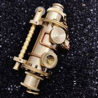 ทองแดงบริสุทธิ์ DIY Handmade Steampunk น้ำมันก๊าดไฟแช็ก Submarine จัดแต่งทรงผม Retro คอลเลตชั่นวินเทจไฟแช็ก Y