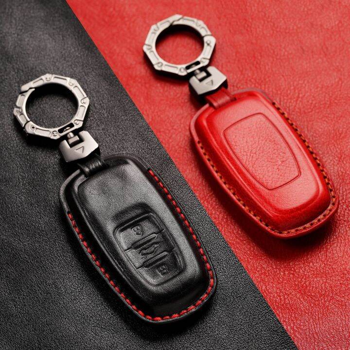 smart-key-cover-case-car-keyring-3-buttons-shell-for-volkswagen-vw-touareg-2010-2018-genuine-leather