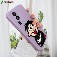 เคสโทรศัพท์มือถือสำหรับ OPPO Reno10 Pro + 5G เคสโทรศัพท์ลายการ์ตูน Wangzai นมเคสป้องกันทนแรงกระแทกคลุมทั้งหมดปลอกซิลิโคนของเหลวทรงสี่เหลี่ยมดั้งเดิม