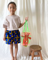 MERMEO |【SP-148】M(90-100)/ L(110-120)/XL(130-140) African batik kids short pants | กางเกงขาสั้นเด็กผ้าแอฟริกันบาติก